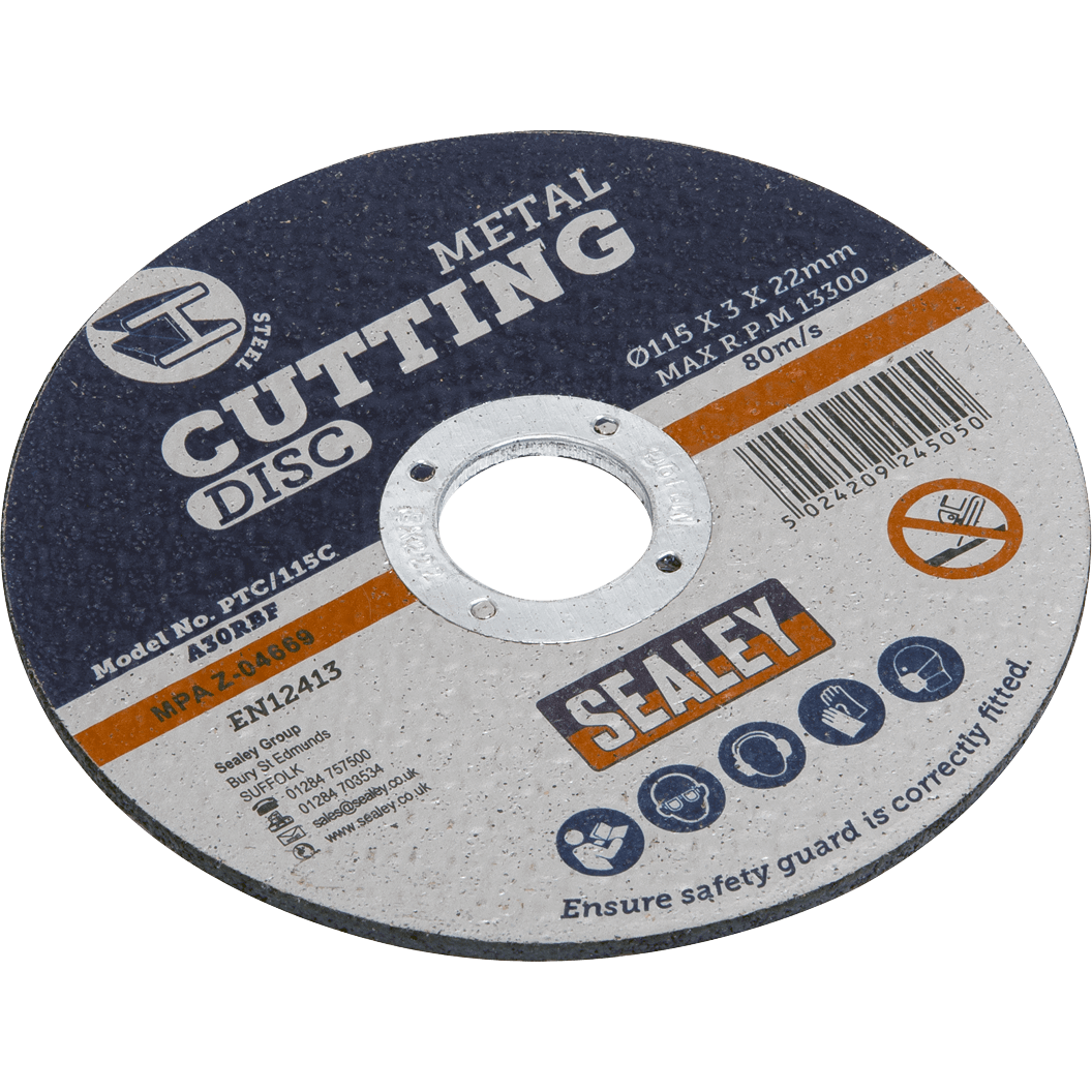 Sealey Metal Cutting Disc 115mm 3mm Pack of 1 | Compare The Build