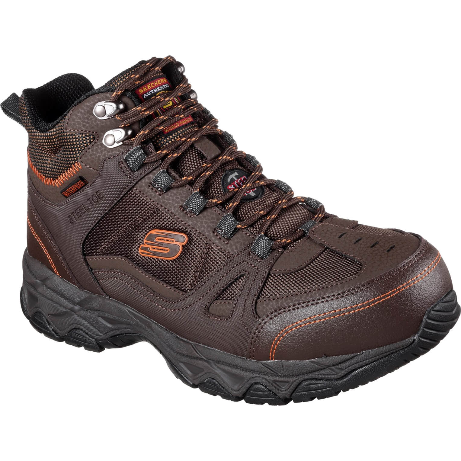 Skechers Ledom Mens Safety Boots Brown Size 10 Price Comparisons | Compare The Build