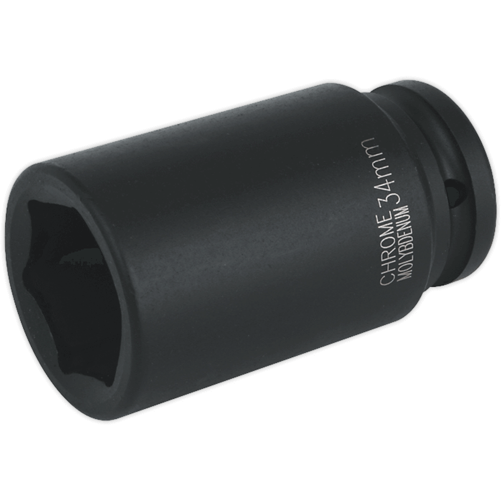 Sealey 3/4" Drive Deep Hexagon Impact Socket Metric 3/4" 34mm | Compare The Build