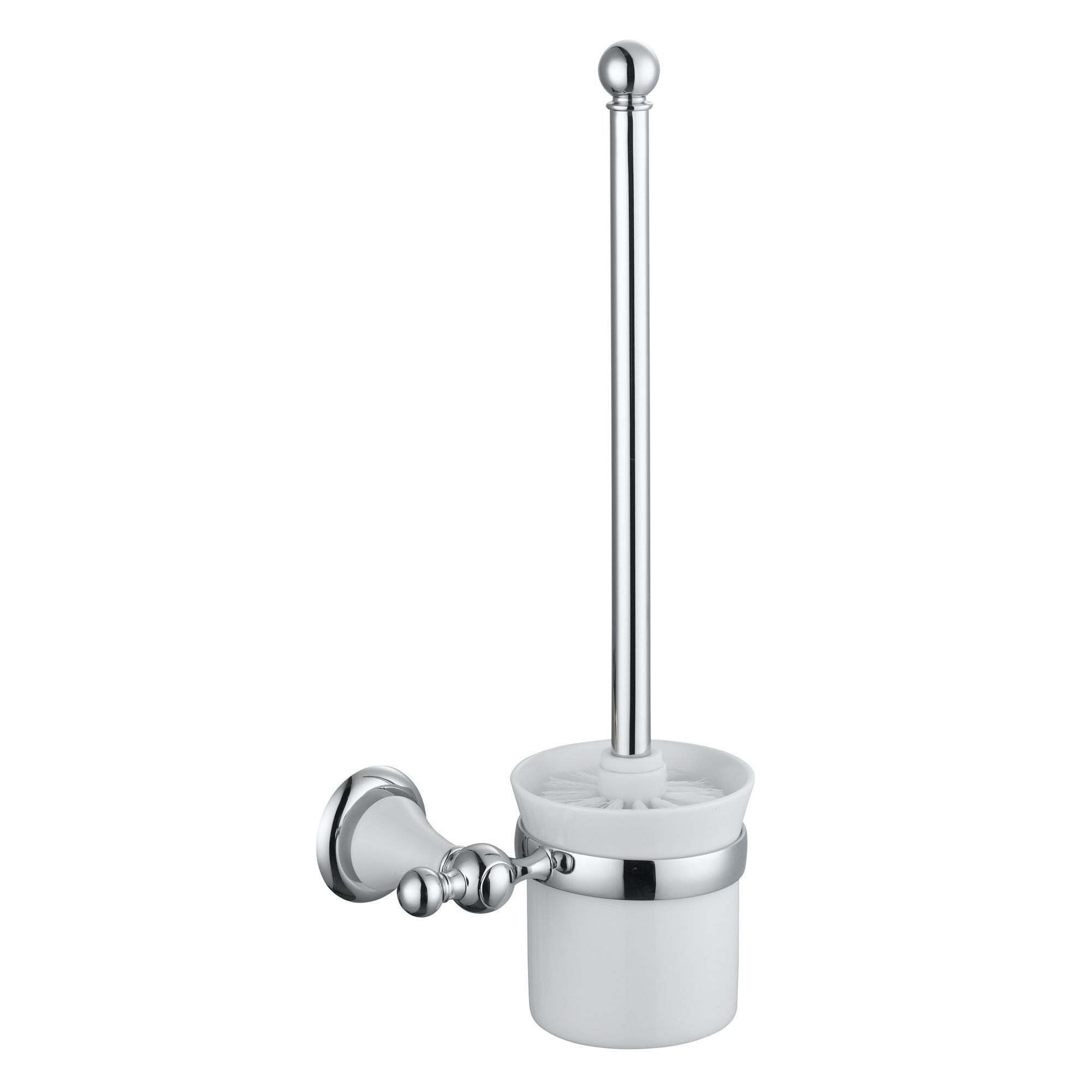 Cooke & Lewis Timeless White Chrome Effect Toilet Brush Holder Price Comparisons | Compare The Build