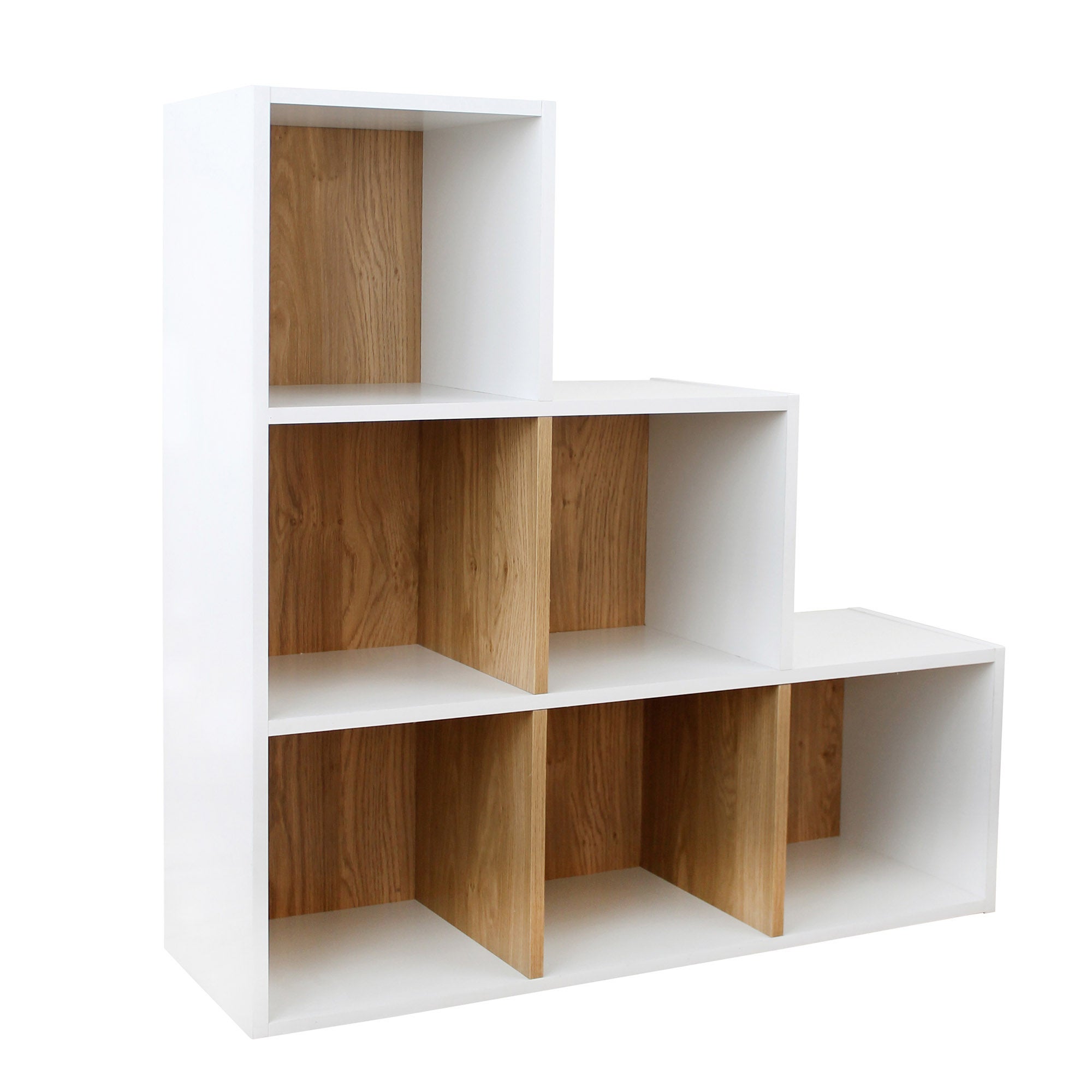 Rome Modular 6 Step Cube Shelving Unit White Price Comparisons | Compare The Build