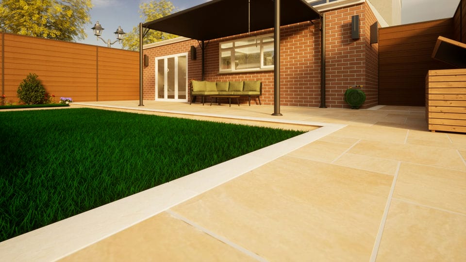 Sandstone Paving Presealed - Project Pack Camel Dust | Compare The Build