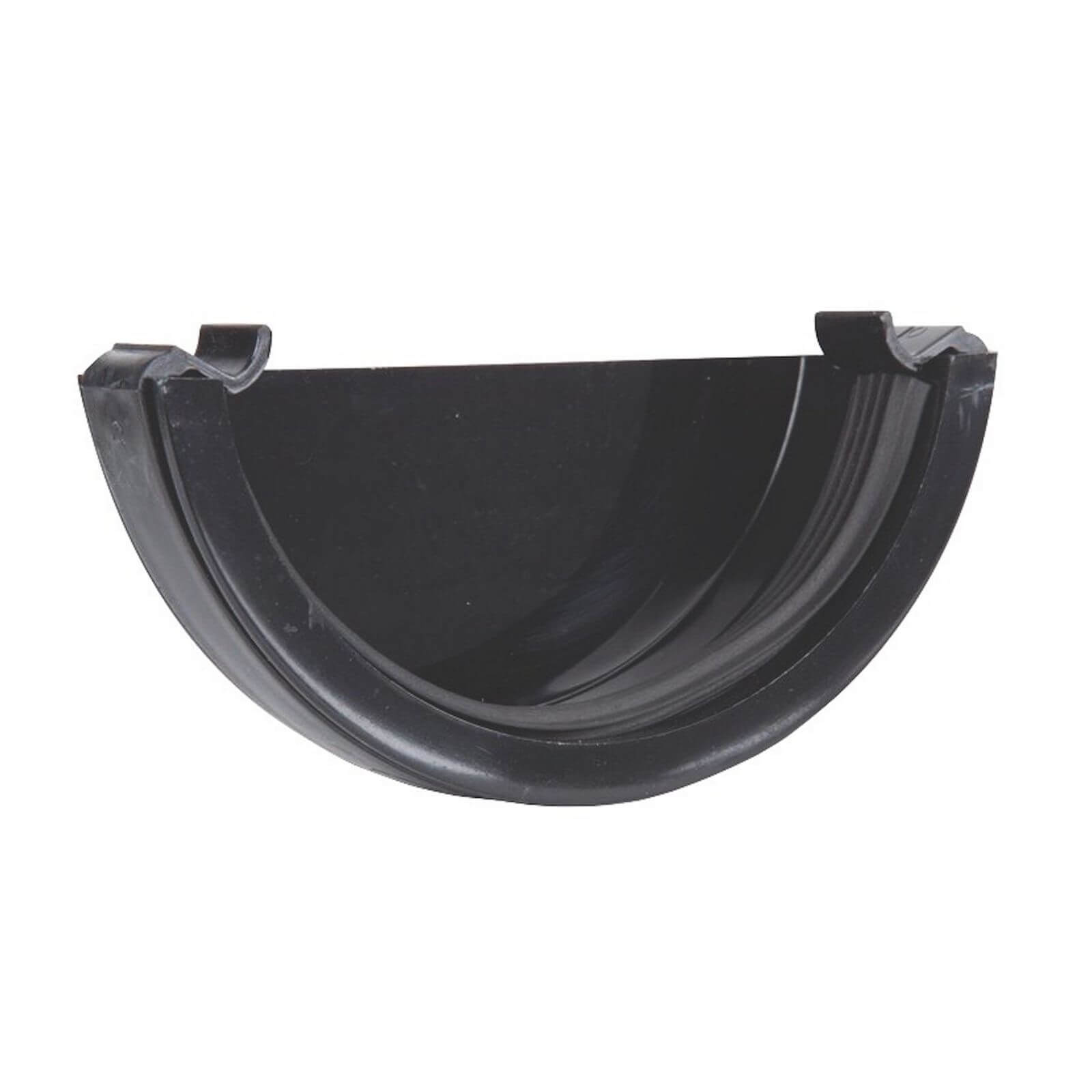 Polypipe Half Round Gutter Stop End External - 112mm - Black Price Comparisons | Compare The Build
