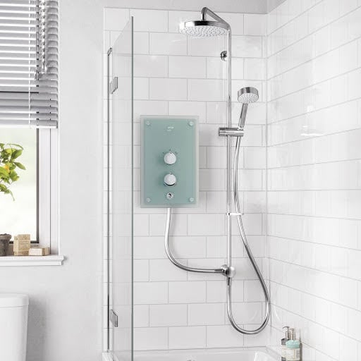 Mira Azora 9.8kW Dual Thermostatic Electric Shower Frosted Glass 1.1634.156 Price Comparisons | Compare The Build