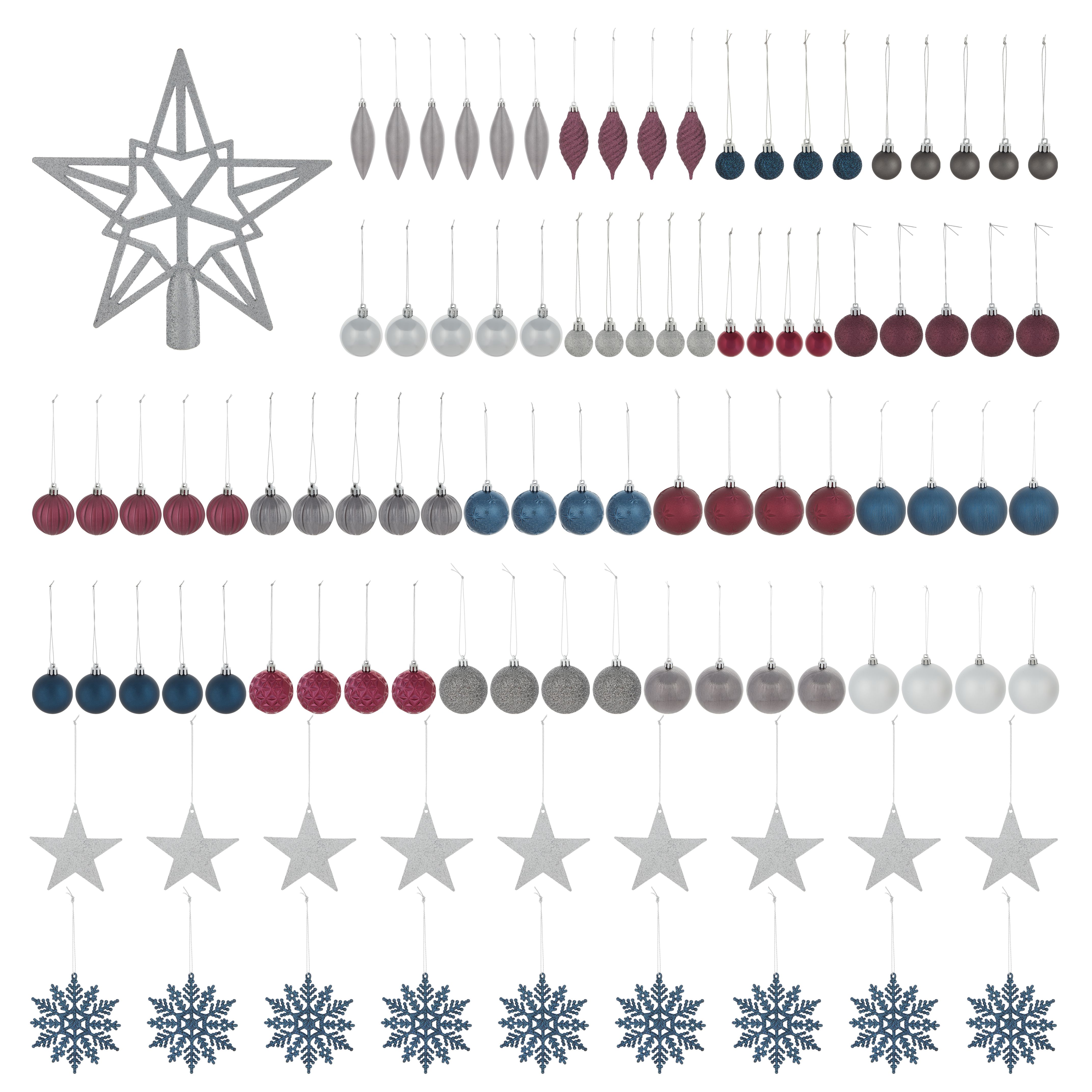 Multicolour Plastic Midnight Dreams Hanging Decoration Set, Pack Of 100 Price Comparisons | Compare The Build