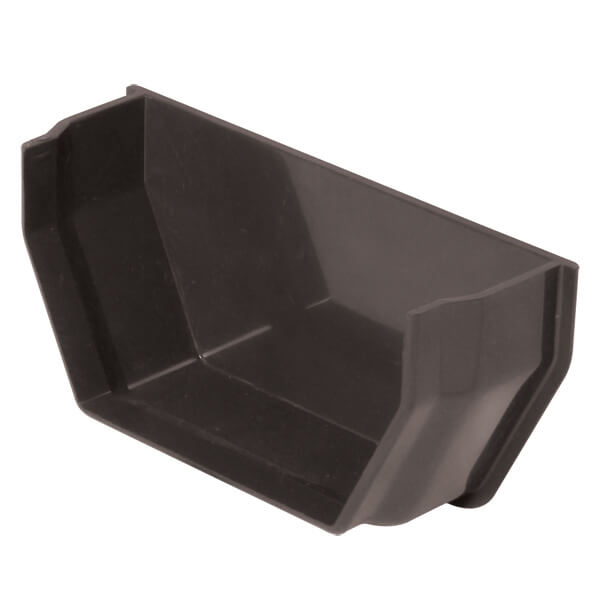 FloPlast Square Gutter Internal Stopend - 114mm Anthracite Grey Price Comparisons | Compare The Build
