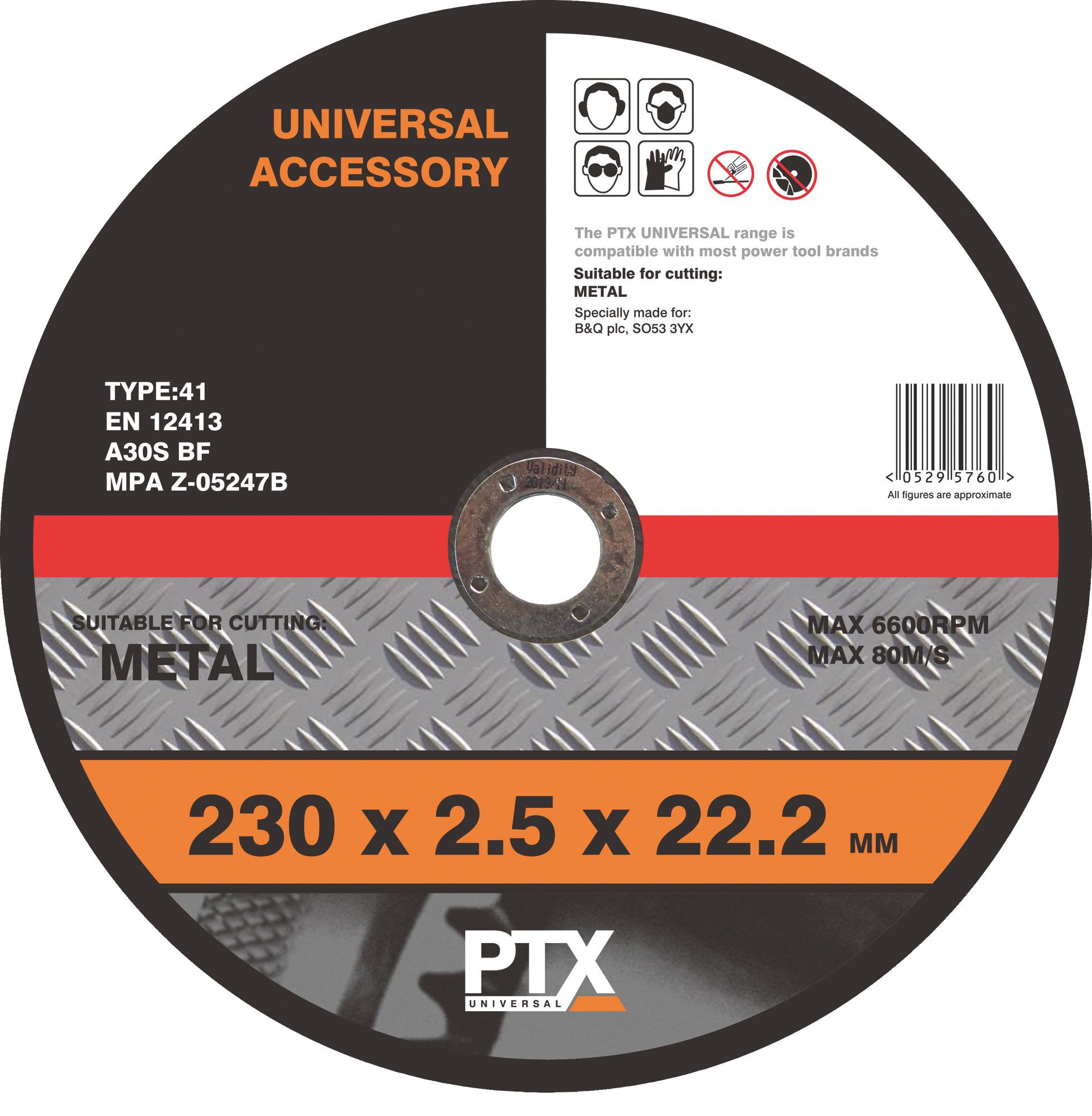 Ptx (Dia)230mm Flat Metal Cutting Disc | Compare The Build