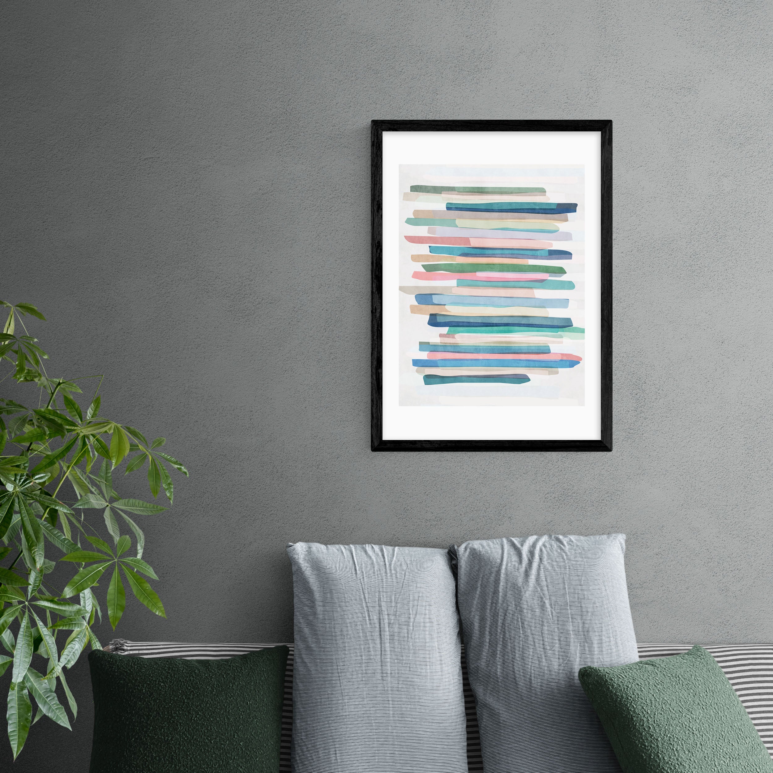 East End Prints Pastel Stripes Print Blue/Pink/Green Price Comparisons | Compare The Build