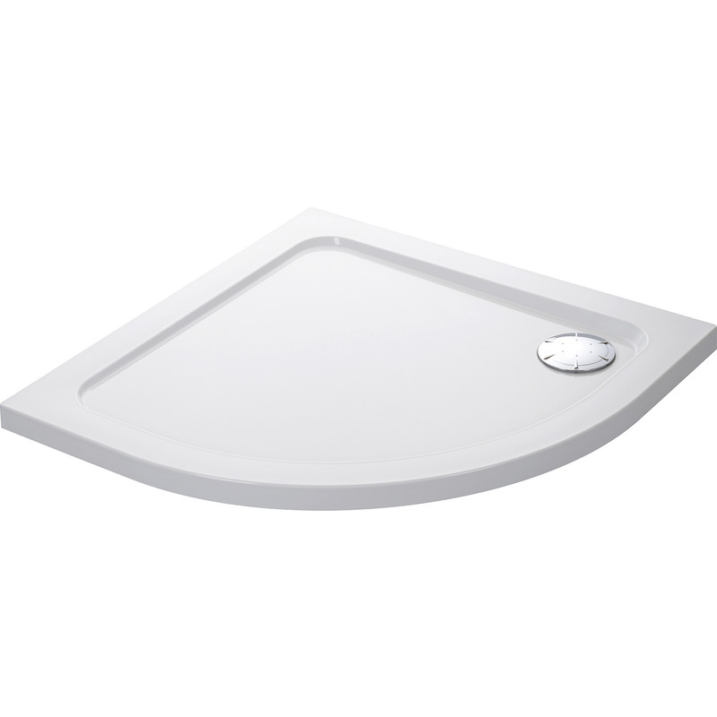 Mira Flight Low Quadrant Shower Tray 1000 x 1000mm in White Acrylic Stone Resin Price Comparisons | Compare The Build