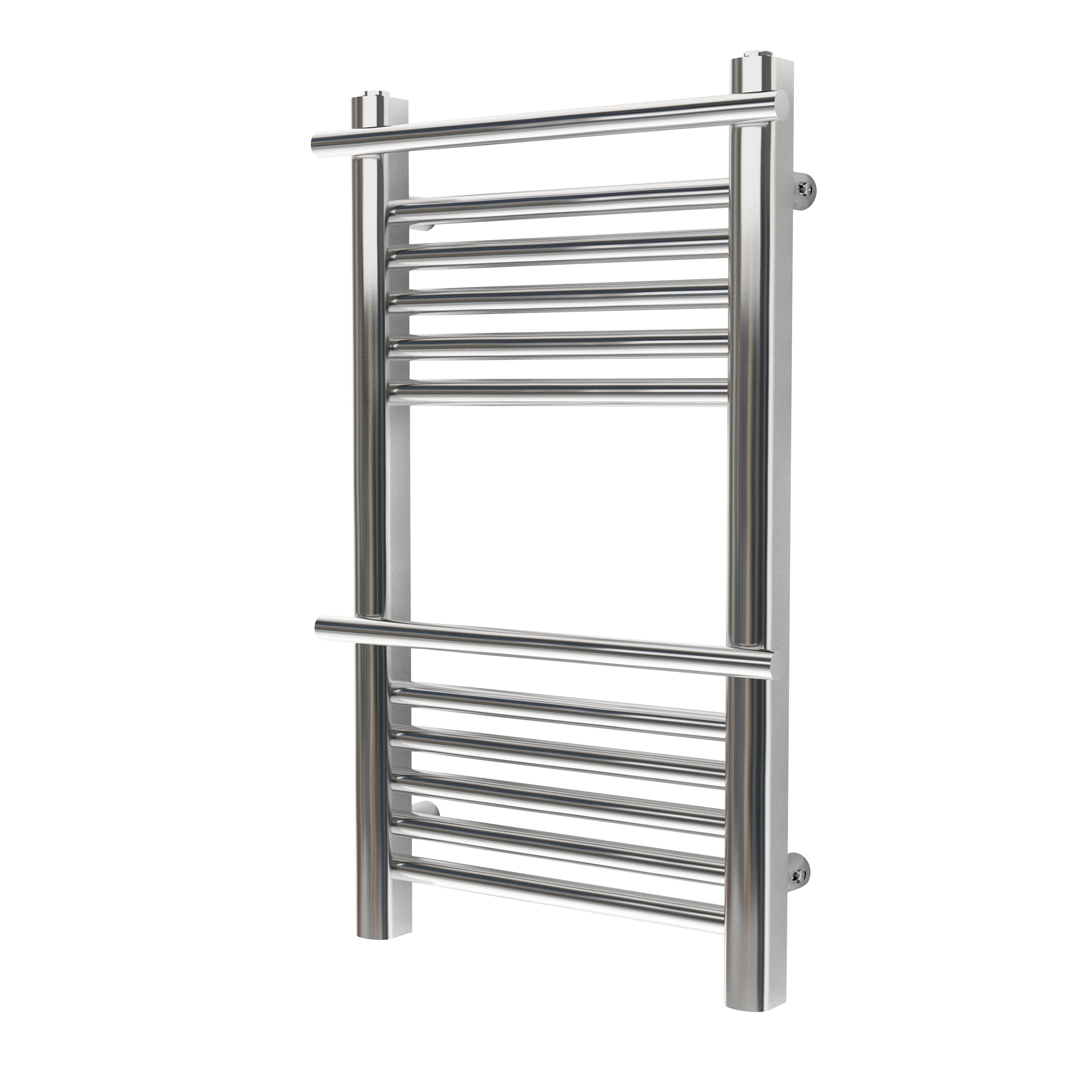 GoodHome Solna Chrome Plated Flat Towel Warmer (W)400mm X (H)700mm Price Comparisons | Compare The Build