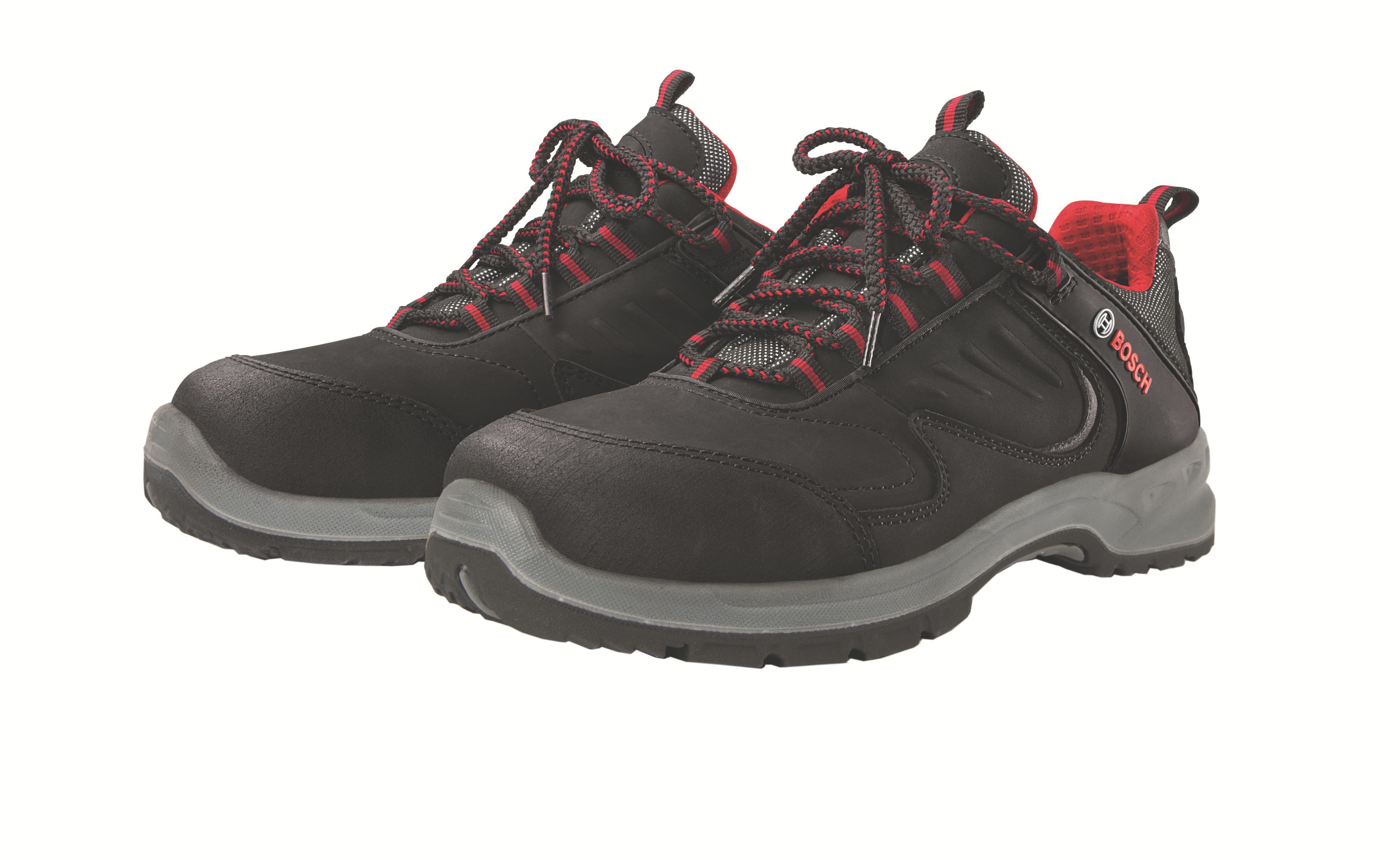 Bosch Wrsh S1P Professional Red & Black Safety Shoes, Size 11 | Compare The Build