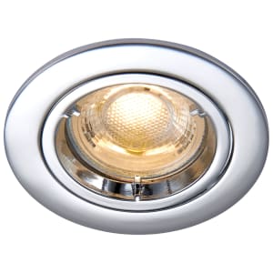 Saxby GU10 Chrome Cast Fixed Downlight  - 50W Price Comparisons | Compare The Build
