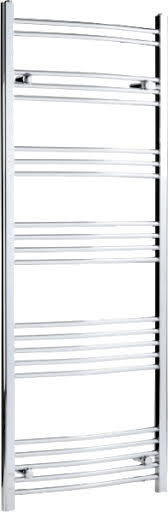 DuraTherm Dual Fuel Heated Towel Rail 1600 x 600mm Curved Thermostatic | Compare The Build