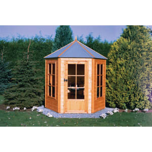 Shire 7 x 6ft Gazebo Style Apex Dip Treated 6 Sided Summer House Price Comparisons | Compare The Build