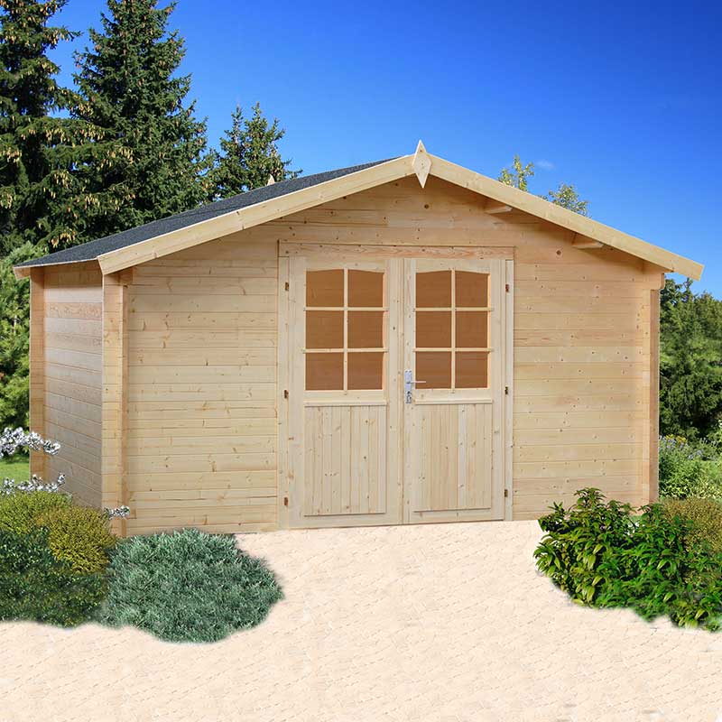 Palmako Lotta 3.9m x 3.9m Log Cabin Garden Room (34mm) Price Comparisons | Compare The Build