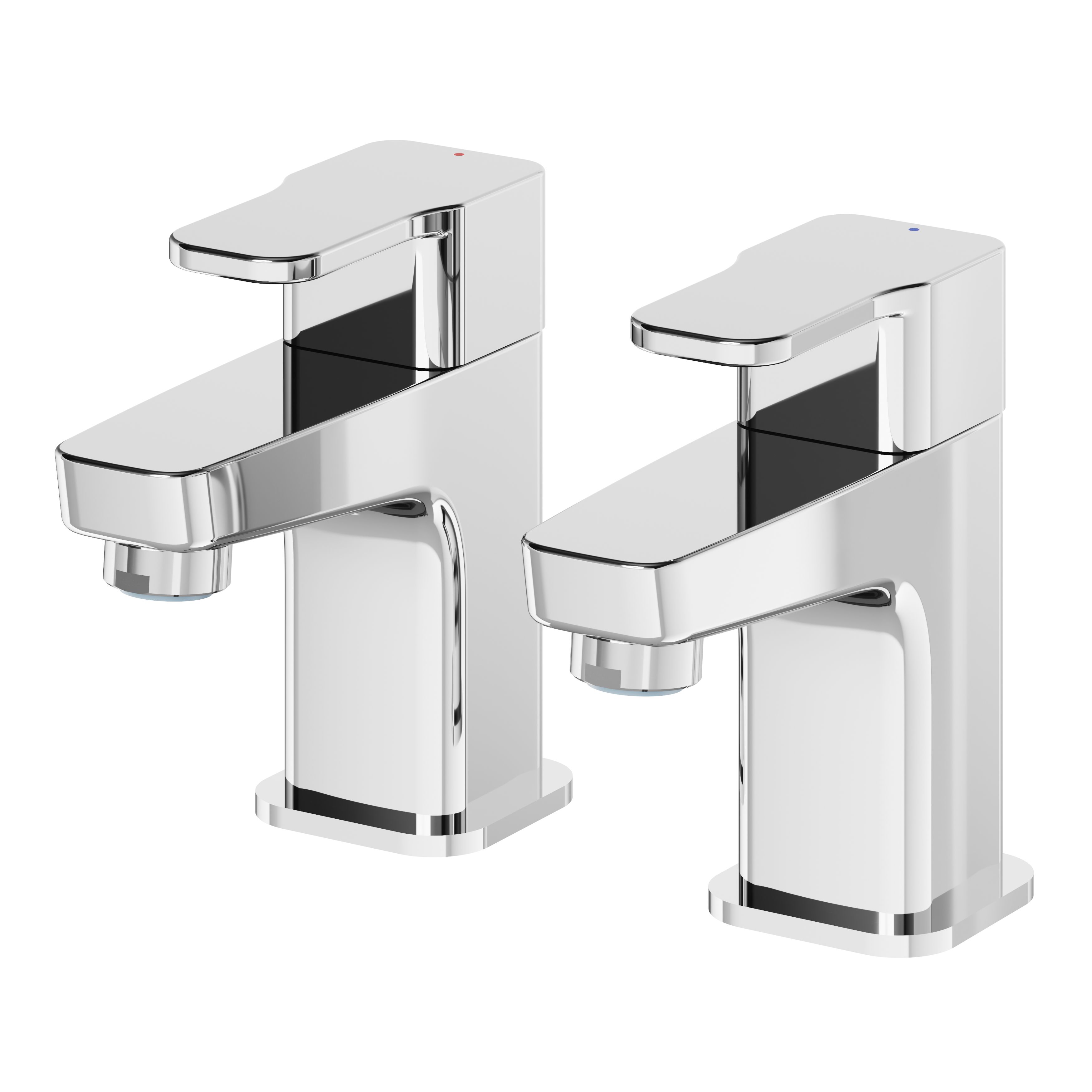 GoodHome Teesta Chrome Effect Bath Pillar Tap, Pair Price Comparisons | Compare The Build