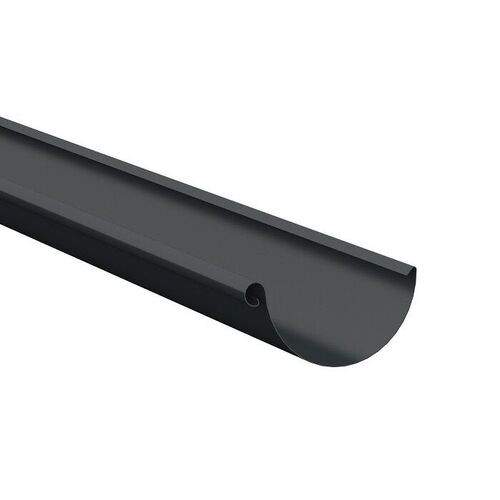 Lindab Half Round Gutter 100mm x 3m - Anthracite Grey Galvanised Steel R3100AG Price Comparisons | Compare The Build
