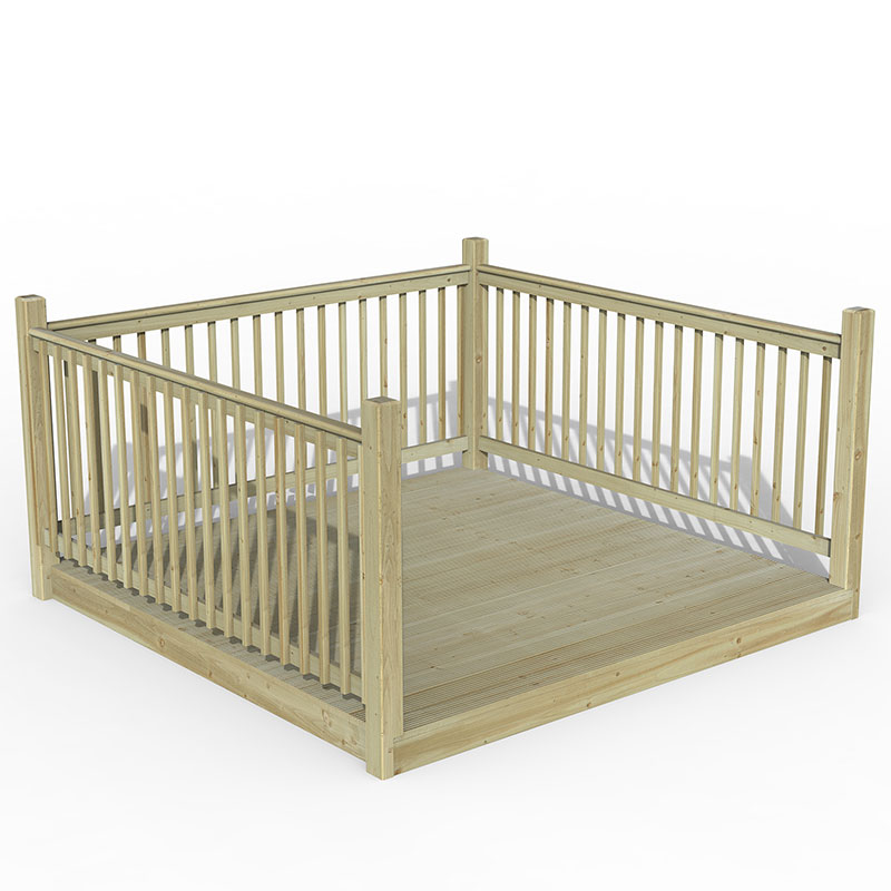 8' x 8' Forest Patio Deck Kit No. 4 (2.4m x 2.4m) | Compare The Build