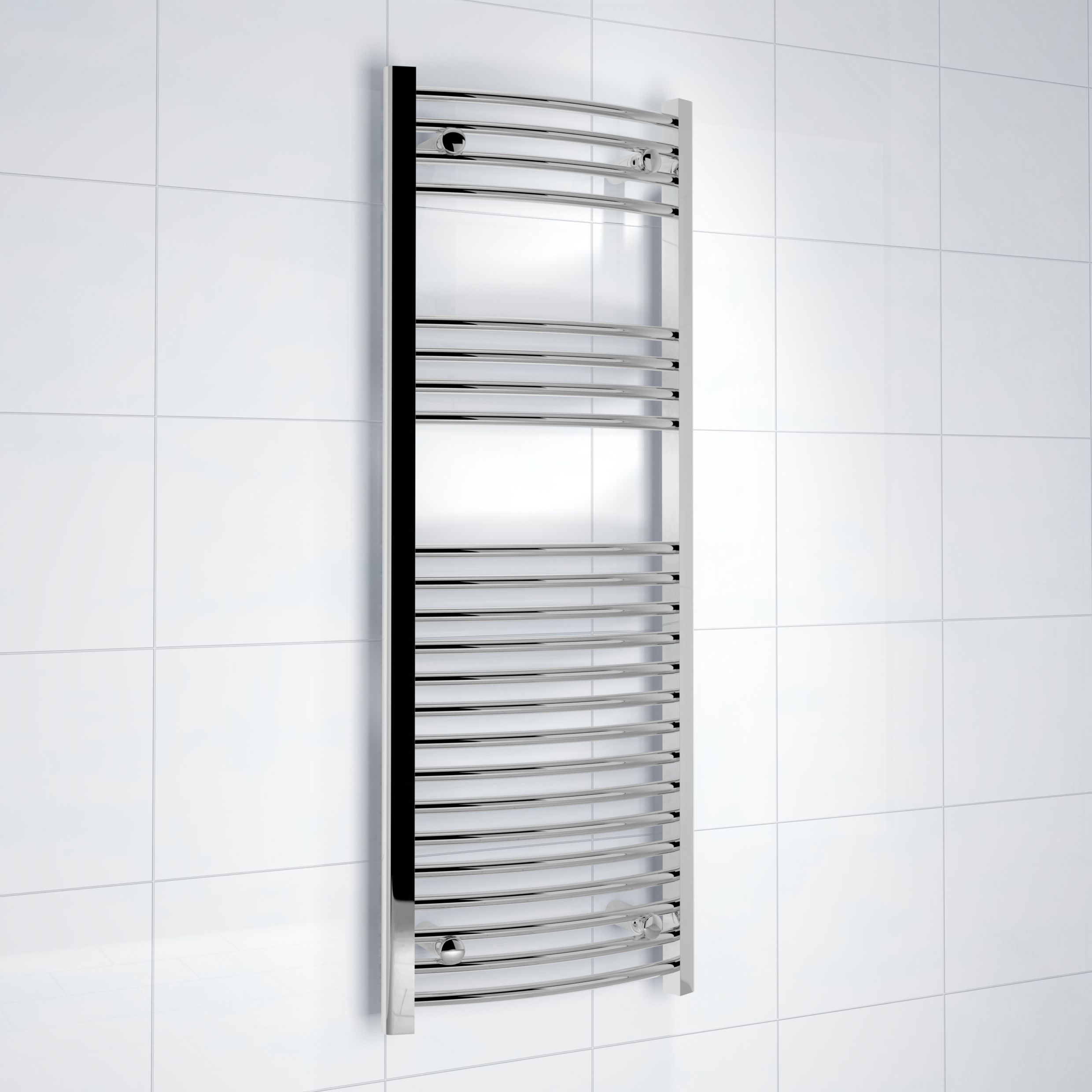 Kudox 303W Silver Towel Heater (H)1200mm (W)450mm Price Comparisons | Compare The Build