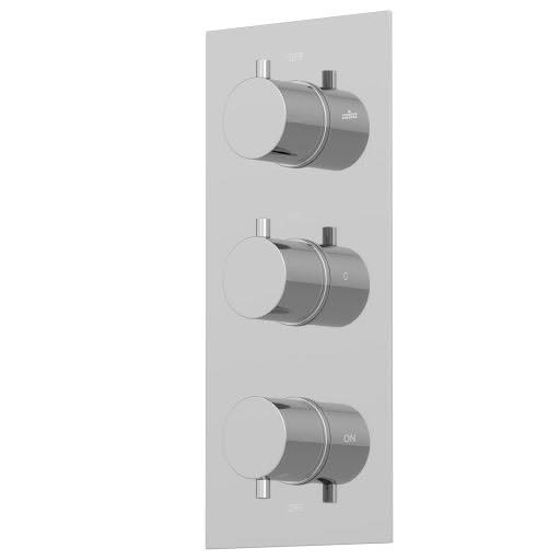 Architeckt Round Thermostatic Mixer Shower Valve - Concealed Triple Outlet Price Comparisons | Compare The Build