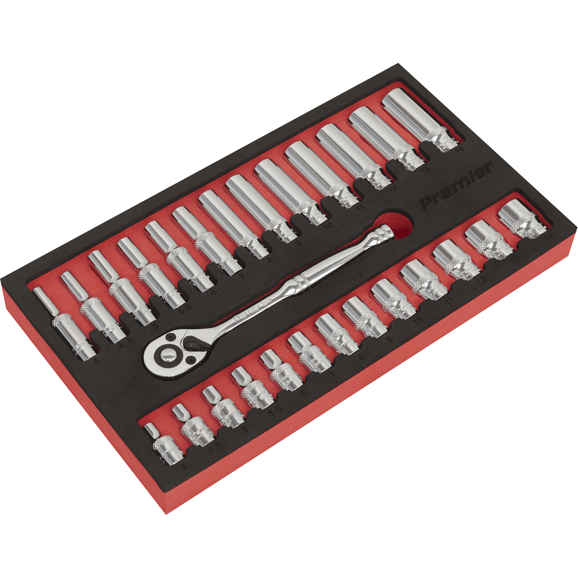 Sealey 27 Piece 1/4" Drive Socket Set in Foam Module 1/4" Price Comparisons | Compare The Build