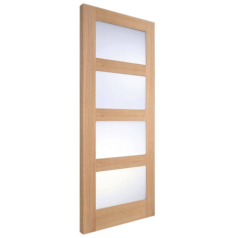 LPD Internal Oak Shaker Fully Finished 4L Frosted Glass Door 1981mm x 762mm x 35mm (78" x 30") Price Comparisons | Compare The Build