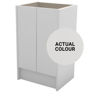 Duarti By Calypso Cascade 500mm Slimline 2 Door Floor Standing Vanity Unit - Mirror Grey Price Comparisons | Compare The Build