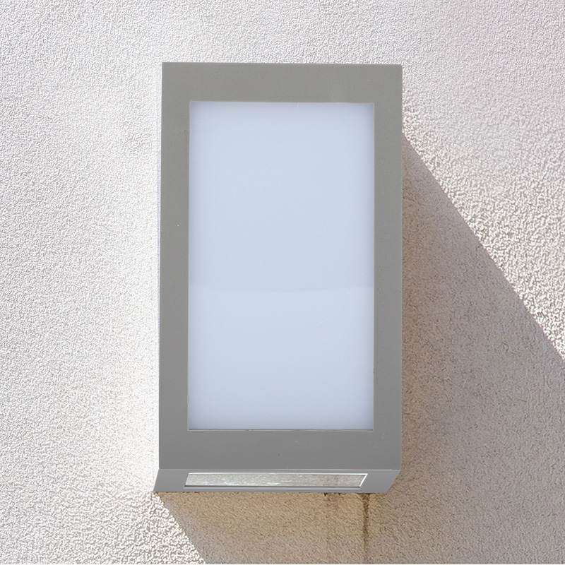 V-TAC 12W LED IP65 Wall Light 1250lm 3000K in Grey Polycarbonate Price Comparisons | Compare The Build