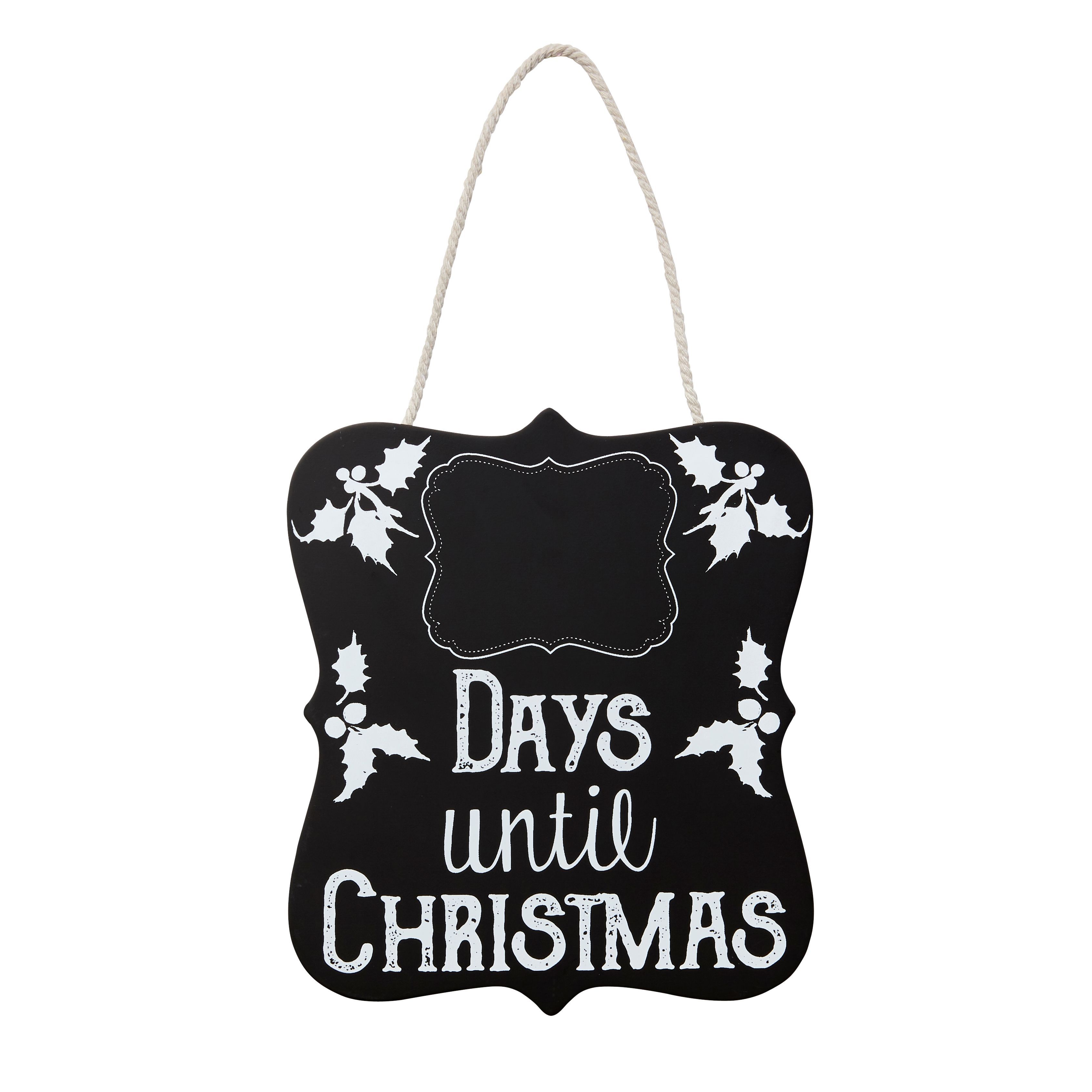 Countdown To Christmas Chalkboard (W)200mm (H)200mm Price Comparisons | Compare The Build