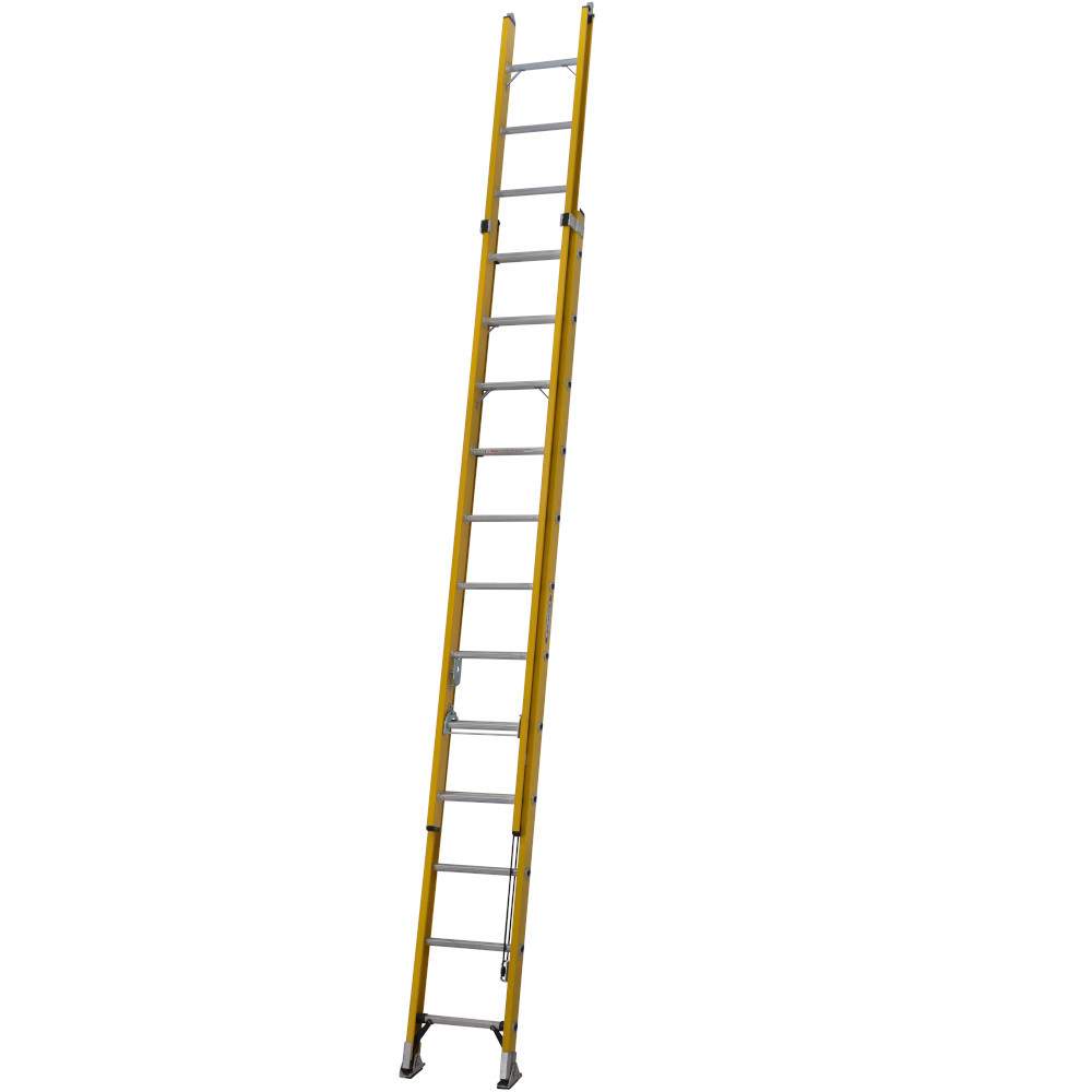 Werner 3.5m Alflo Trade Fibreglass Extension Ladder - BS EN131 77535 Price Comparisons | Compare The Build