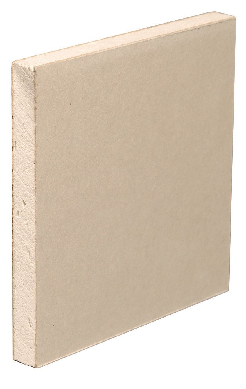 Standard Square edge Plasterboard, (L)1.8m (W)0.9m (T)9.5mm Price Comparisons | Compare The Build