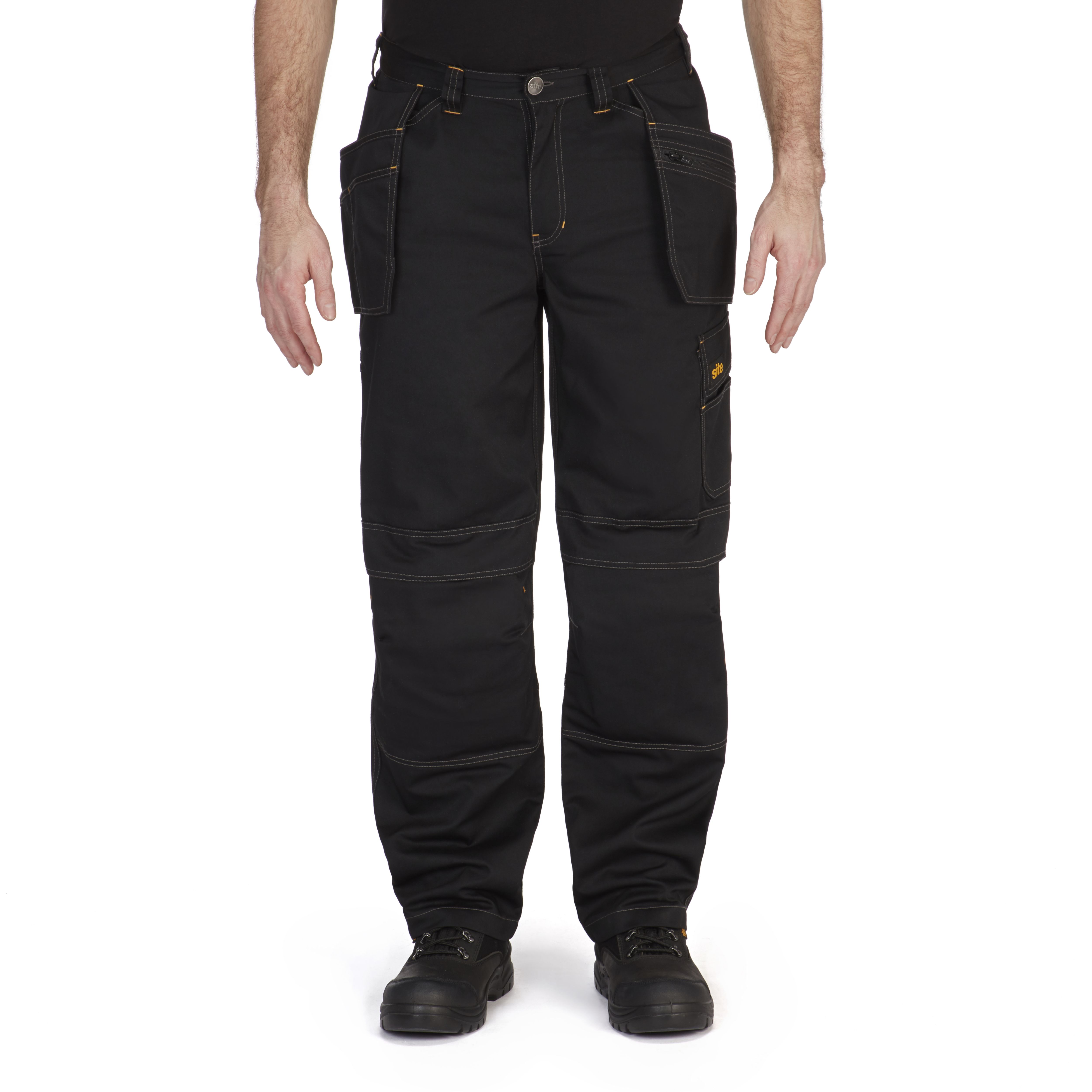 Site Coyote Black Men's Multi-Pocket Trousers, One Size W36" L32" Price Comparisons | Compare The Build