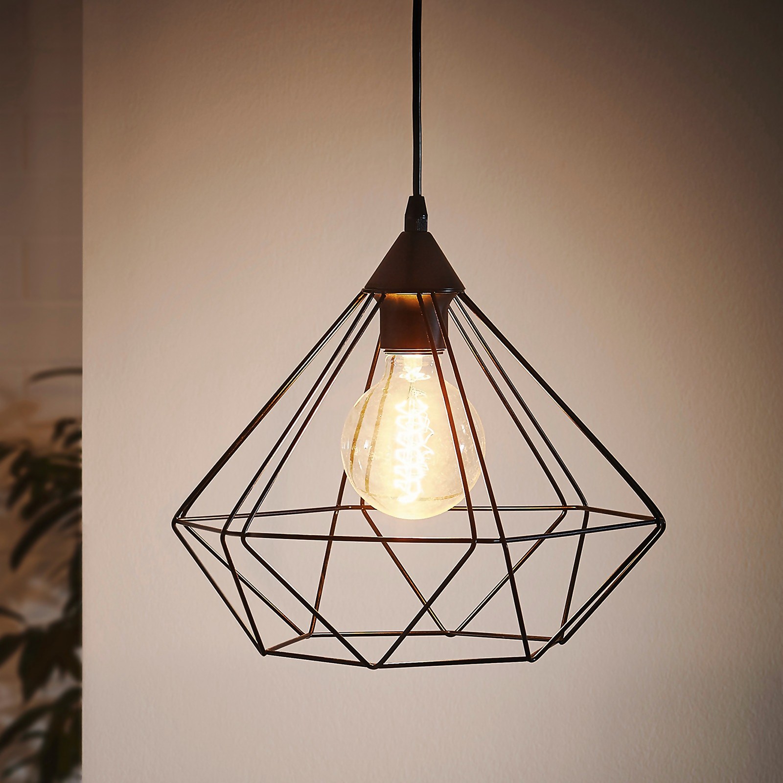 Eglo Tarbes Large Pendant Light - Black Price Comparisons | Compare The Build