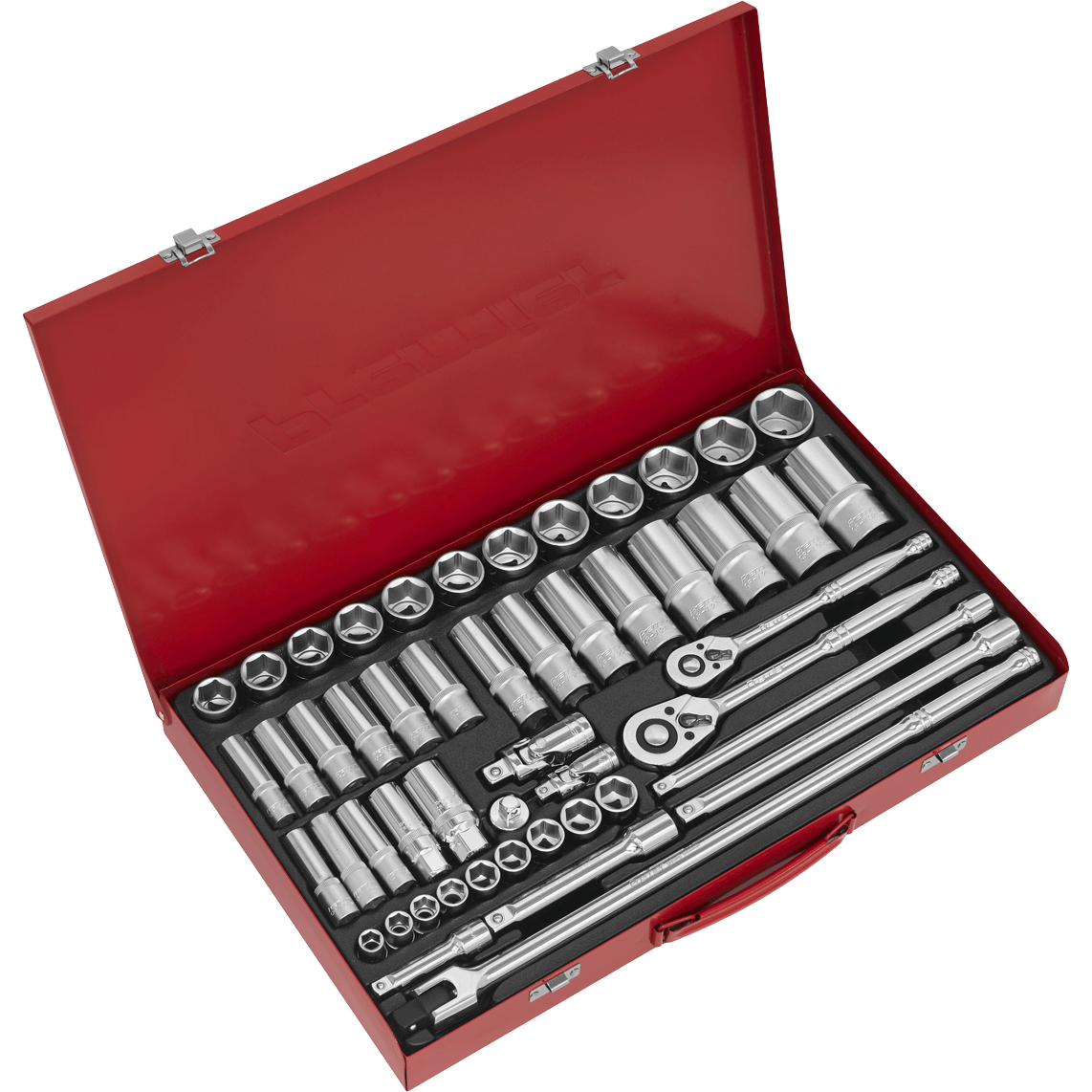 Sealey 50 Piece Combination Drive Hexagon WallDrive Socket Set Combination Price Comparisons | Compare The Build