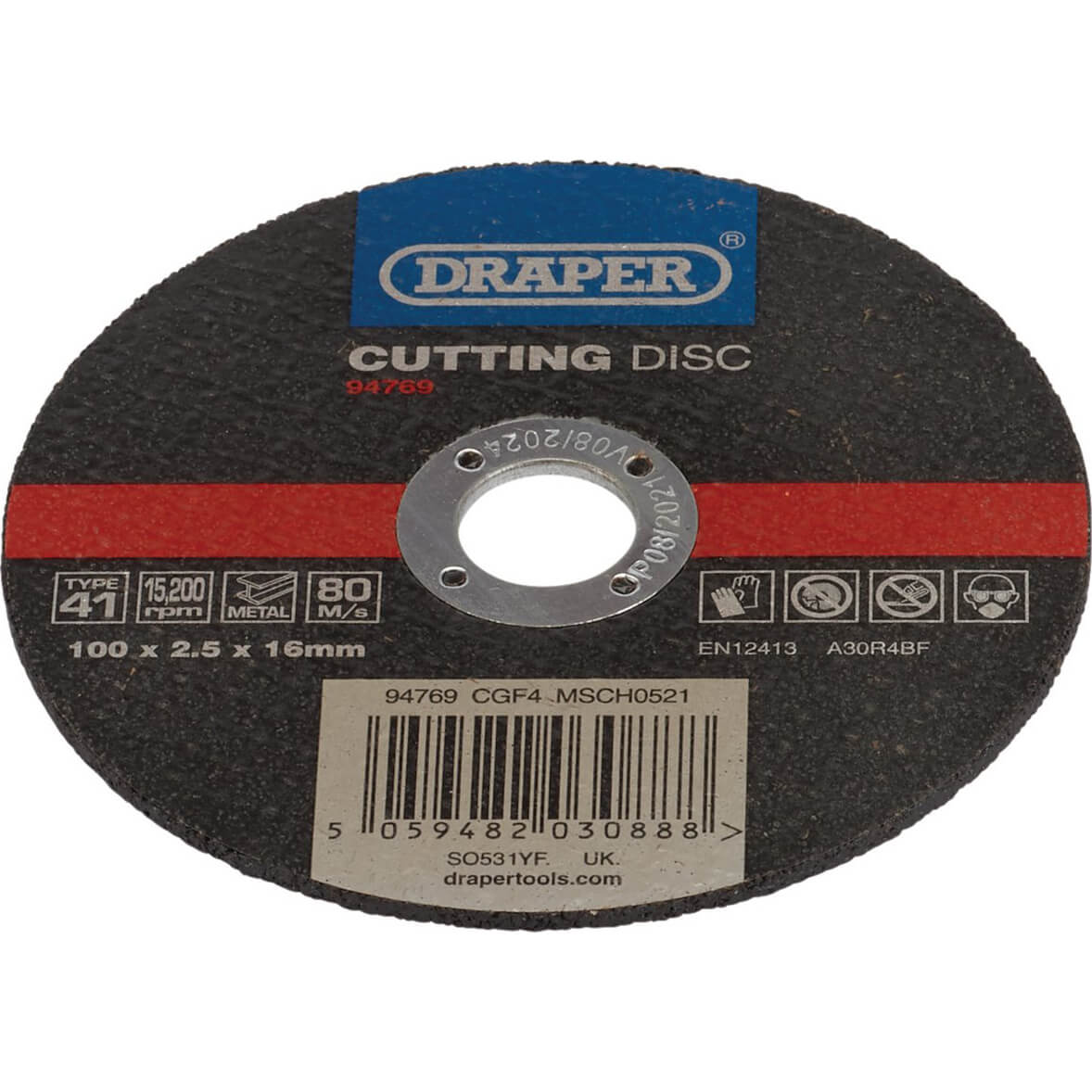 Draper Metal Cutting Disc 100mm 2.5mm 16mm | Compare The Build