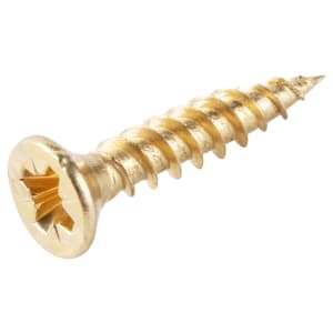 Wickes Brass Plated Wood Screws - 3.5 x 20mm - Pack of 50 Price Comparisons | Compare The Build