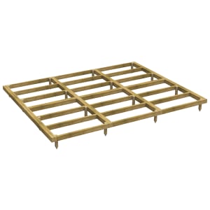 Power Sheds 12 x 10ft Pressure Treated Garden Building Base Kit Price Comparisons | Compare The Build