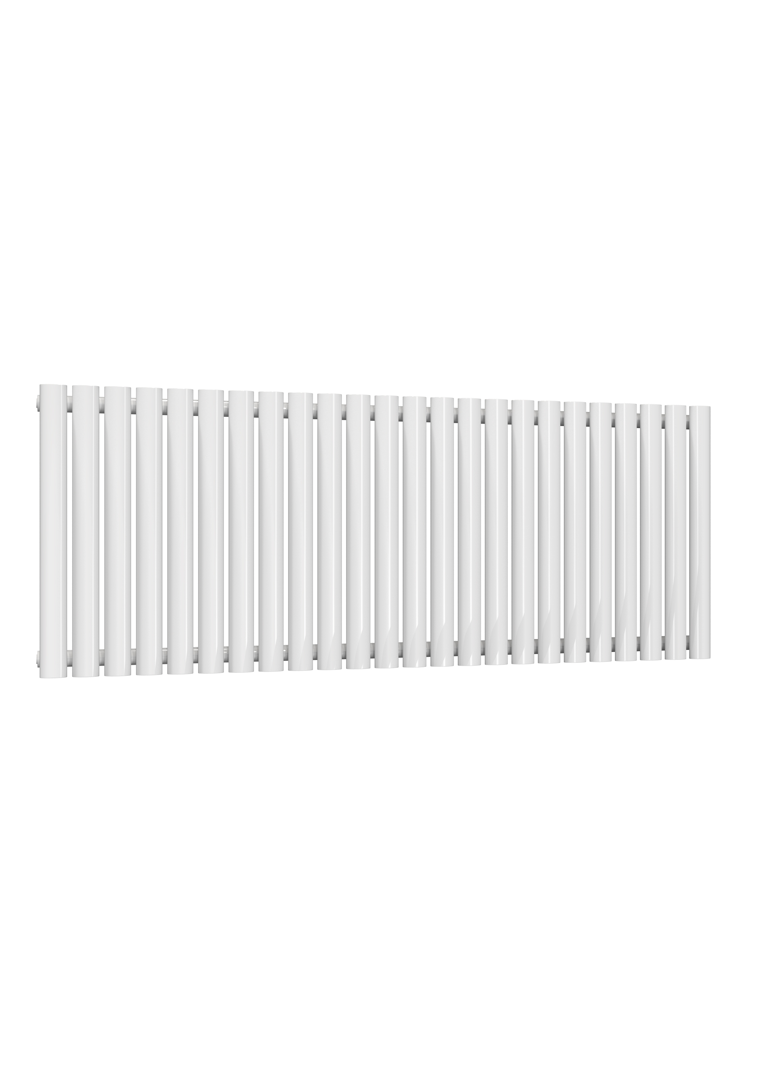 Reina Neval Horizontal Aluminium Designer Radiator, White, 600mm x 1407mm Price Comparisons | Compare The Build