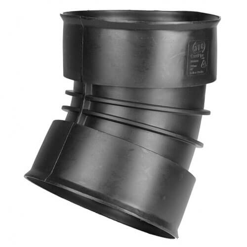 Twinwall Drainage Bend - 15 Degree x 150mm Black Price Comparisons | Compare The Build