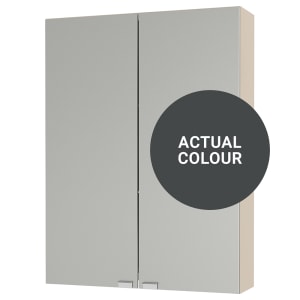 Duarti By Calypso Cascade 500mm Slimline Mirrored 2 Door Wall Hung Unit - Midnight Grey Price Comparisons | Compare The Build