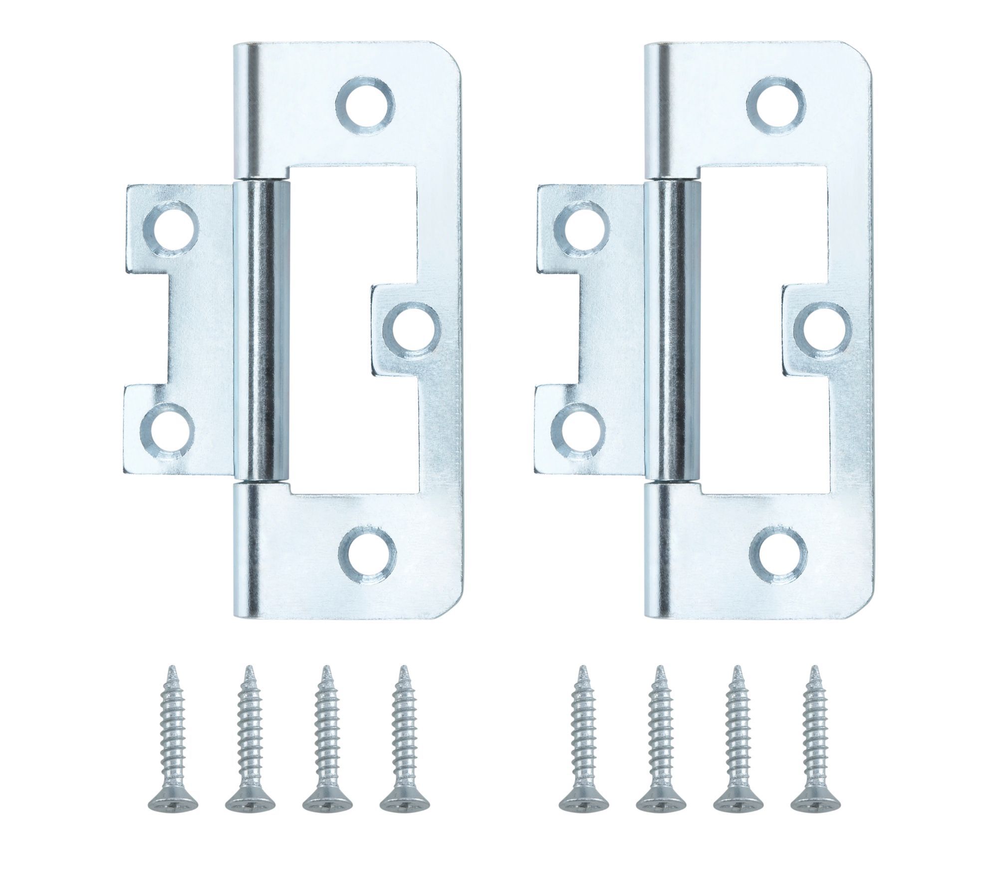 Zinc-Plated Metal Flush Door Hinge N100 (L)65mm, Pack Of 2 Price Comparisons | Compare The Build