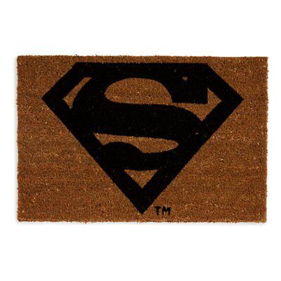 Black & Natural Superman Logo Door Mat, 40Cm X 60Cm Price Comparisons | Compare The Build