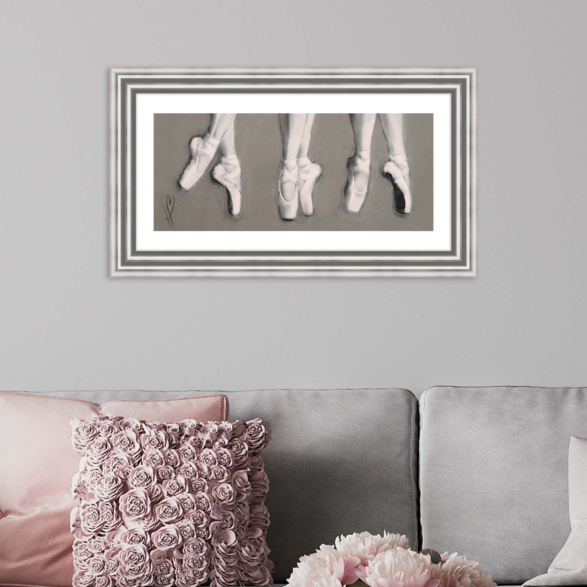 The Art Group Dancing Feet Framed Print Grey Price Comparisons | Compare The Build