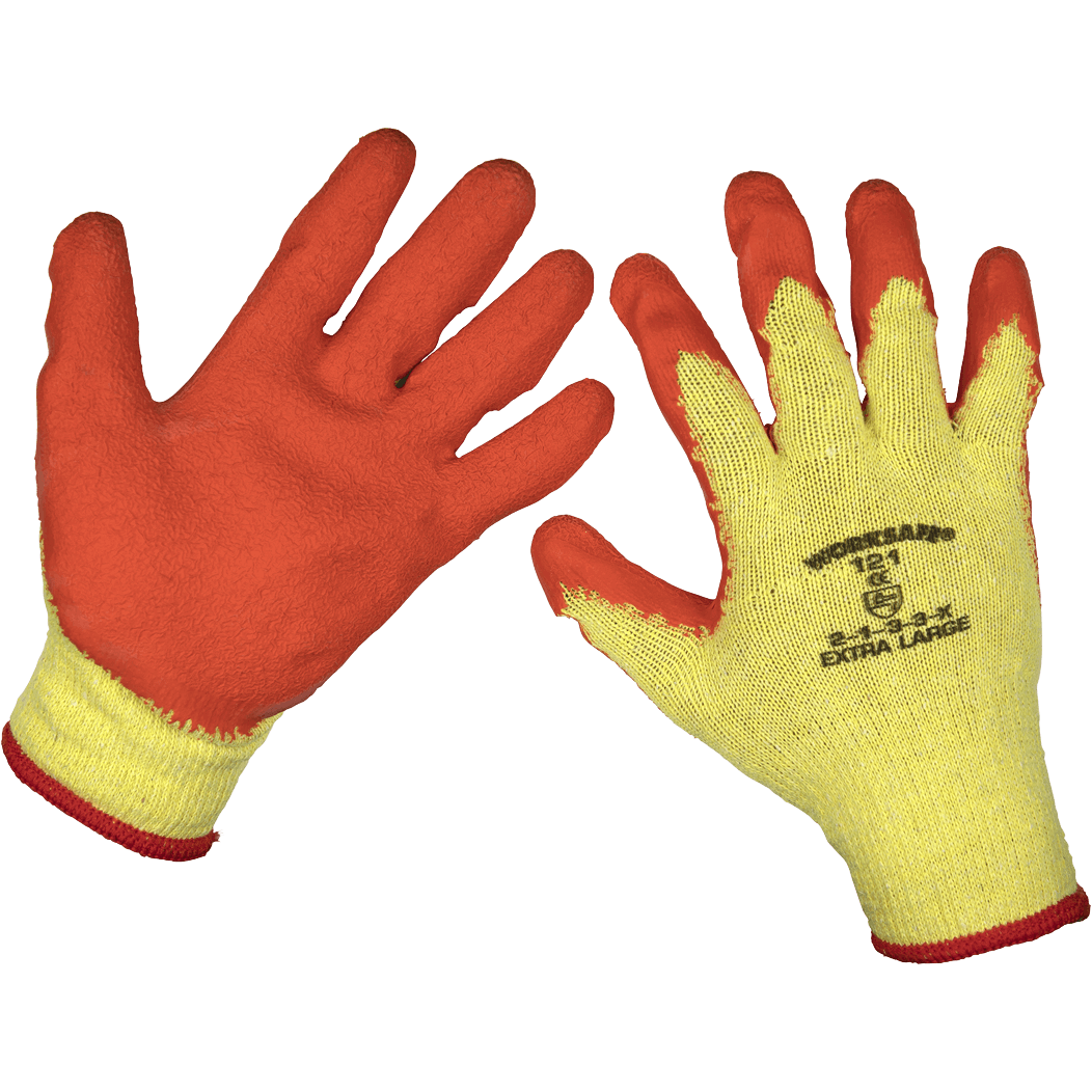 Sealey Worksafe Super Grip Gloves Orange XL Pack of 12 Price Comparisons | Compare The Build