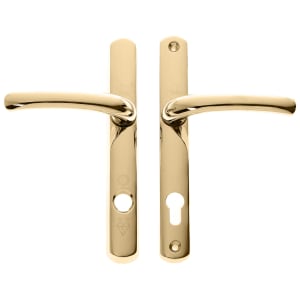 Yale TS007 2* Platinum Security Door Handle - Polished Gold | Compare The Build