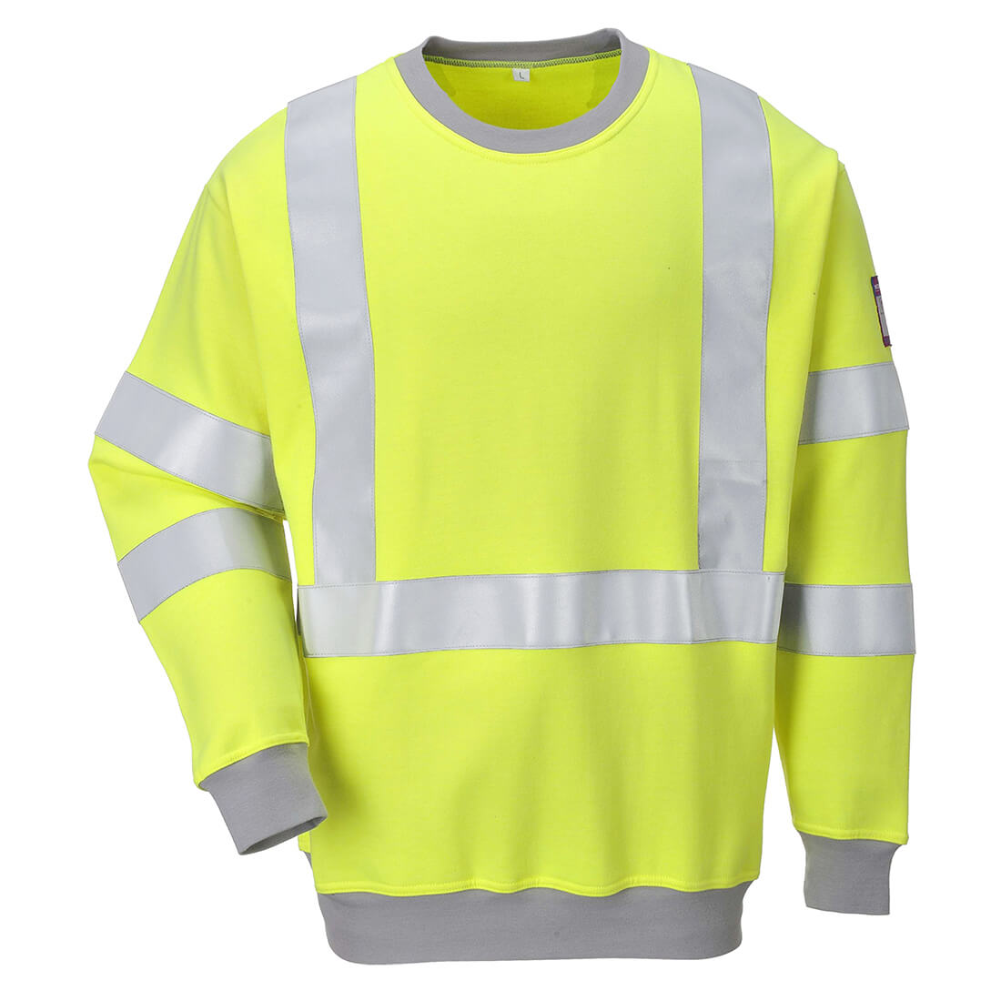 Modaflame Mens Flame Resistant Hi Vis Sweatshirt Yellow L Price Comparisons | Compare The Build