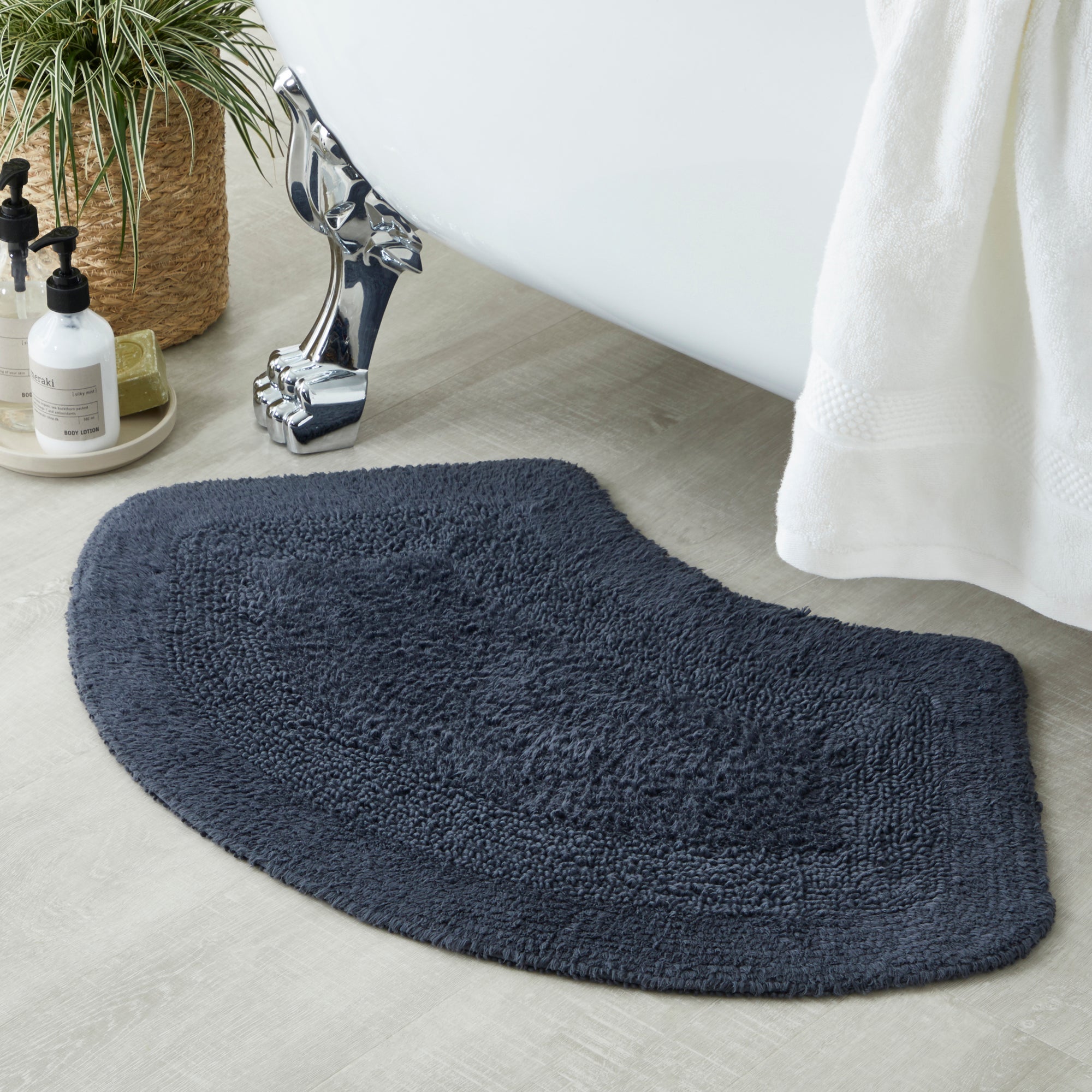 Supersoft Charcoal Oval Bath Mat Charcoal Price Comparisons | Compare The Build