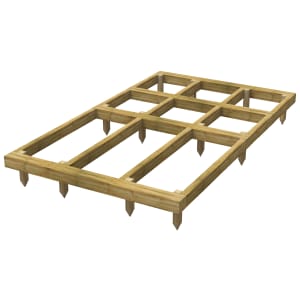 Power Sheds 8 x 5ft Pressure Treated Garden Building Base Kit | Compare The Build