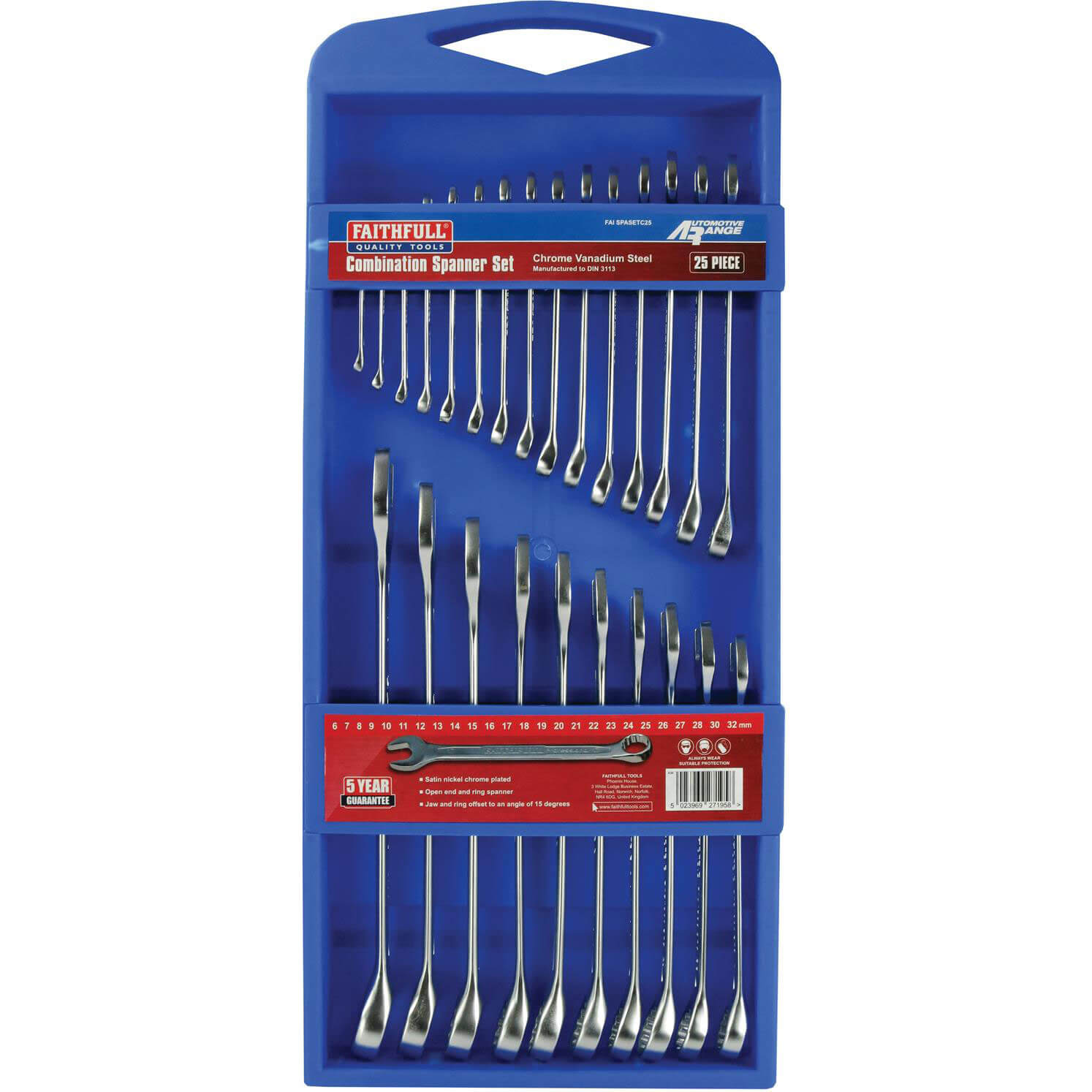 Faithfull 25 Piece Combination Spanner Set | Compare The Build