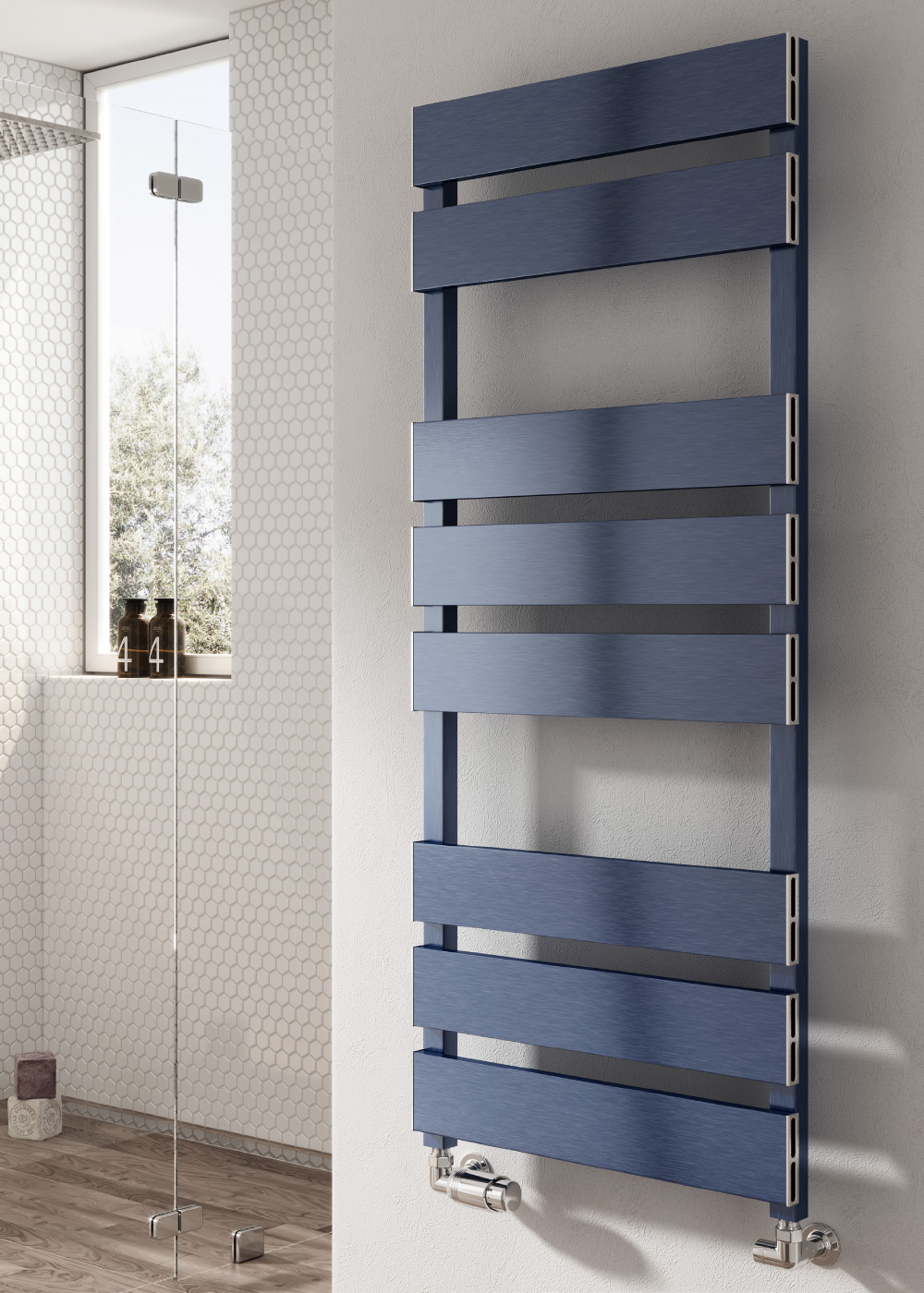 Reina Fermo Aluminium Rail, Satin Blue, 1190x480mm Price Comparisons | Compare The Build